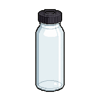 white thermos  frosted glass