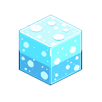 frozen ice block status