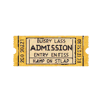 ticket stub admission entry printed event