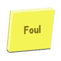 yellow card caution rectangle referee foul