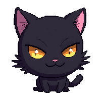 stickersearch 11456 black cat