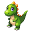 stickersearch 9087 dinosaur plush green