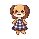 stickersearch 19939 gingham dress large