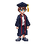stickersearch 6319 graduation gown