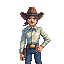 stickersearch 16296 western shirt pearl