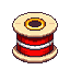 stickersearch 18336 ribbon spool red