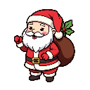 stickersearch 18410 chocolate santa large