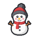 stickersearch 16900 ornament snowman large