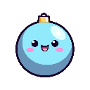 stickersearch 22291 ornament ball blue large