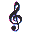 stickersearch 6164 treble clef