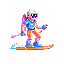 stickersearch 16822 ski bib retro