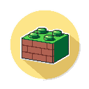 stickersearch 18857 brick green toy large