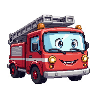 stickersearch 14608 firetruck