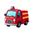 stickersearch 19016 fire truck large