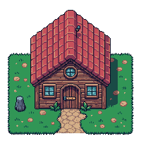 brick herbalist hut