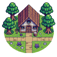 fantasy herbalist hut