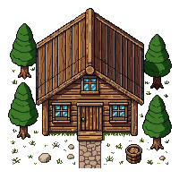 fantasy log cabin