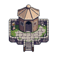 stone fortune teller tent