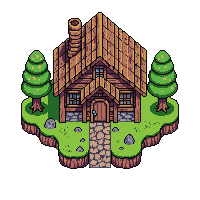 stone log cabin