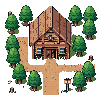 wooden farmhouse