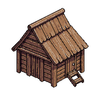 wooden fisherman hut