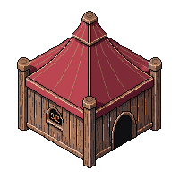 wooden fortune teller tent