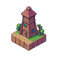 wooden lighthouse