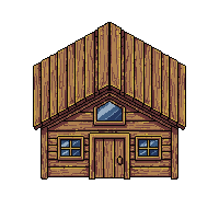 wooden log cabin
