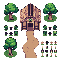 wooden orchard shed