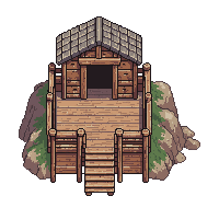 wooden outpost