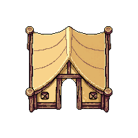 wooden tent