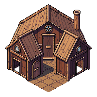 wooden town hall