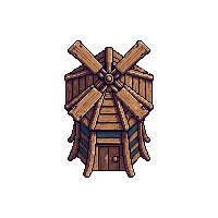 wooden windmill