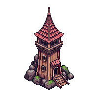 wooden wizard tower