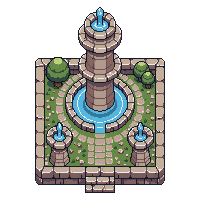 stone fountain