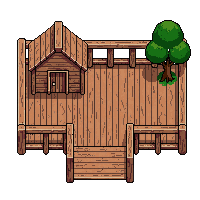 wooden aviary
