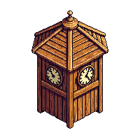 wooden clocktower