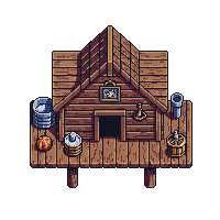 wooden fishmonger