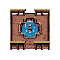 wooden fountain