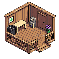 wooden kennel