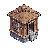 wooden mausoleum