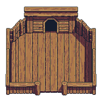 wooden pigsty