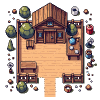 wooden school