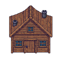 wooden smokehouse