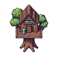 wooden treehouse