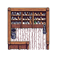 wooden apothecary