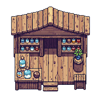 wooden potion shop