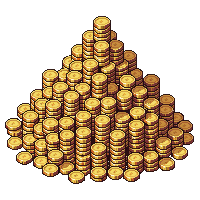dragon hoard ancient coin pile golden large heap gold coins