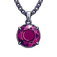 dragon hoard ruby necklace silver chain pendant medium ruby