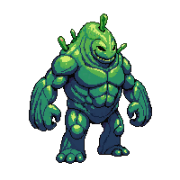 elemental familiar earth golem idle standing small rocky